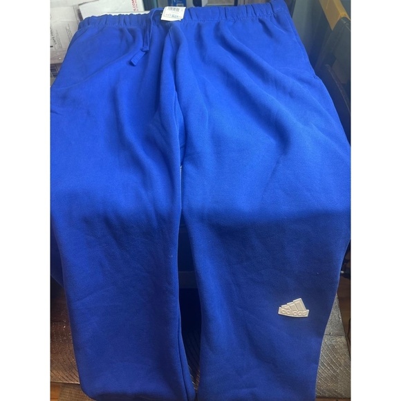 Adidas Sweatpants Womens Size 2X Semi Lucid Blue Multi Sport Joggers Drawstring - Picture 3 of 7